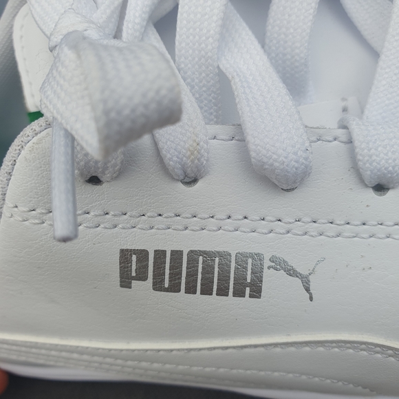Puma Pro Serve Lite Bnwot Leather Trainers Unisex Uk8 White New. - Picture 4 of 11